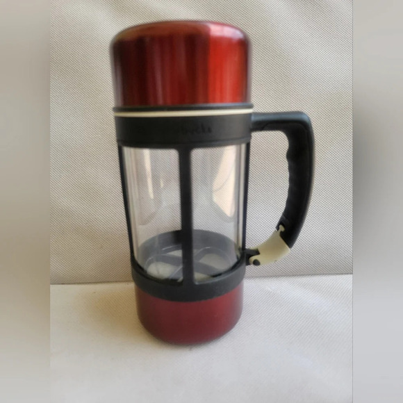 STARBUCKS‎ TRAVEL COFFEE PRESS - DARK RED - Picture 1 of 6